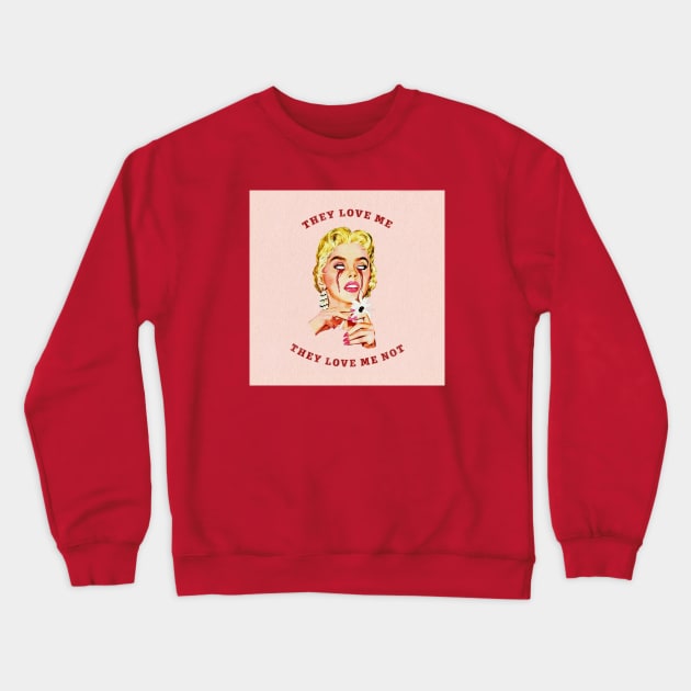 Love me Crewneck Sweatshirt by Winn Prints